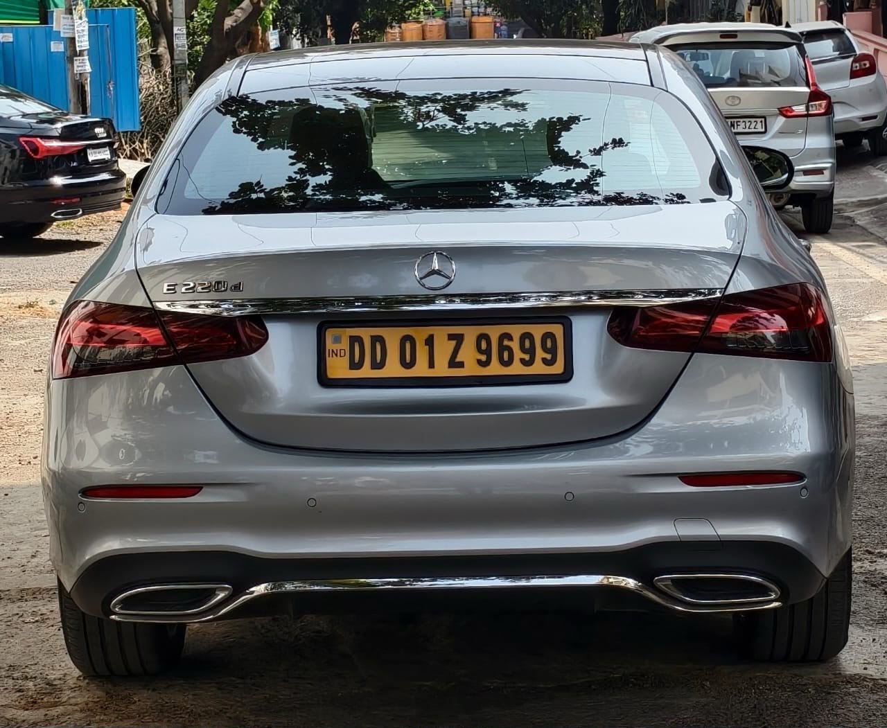Mercedes sedan — rear view